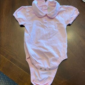 EUC Jojo Maman Bebe Peter Pan collar onesie